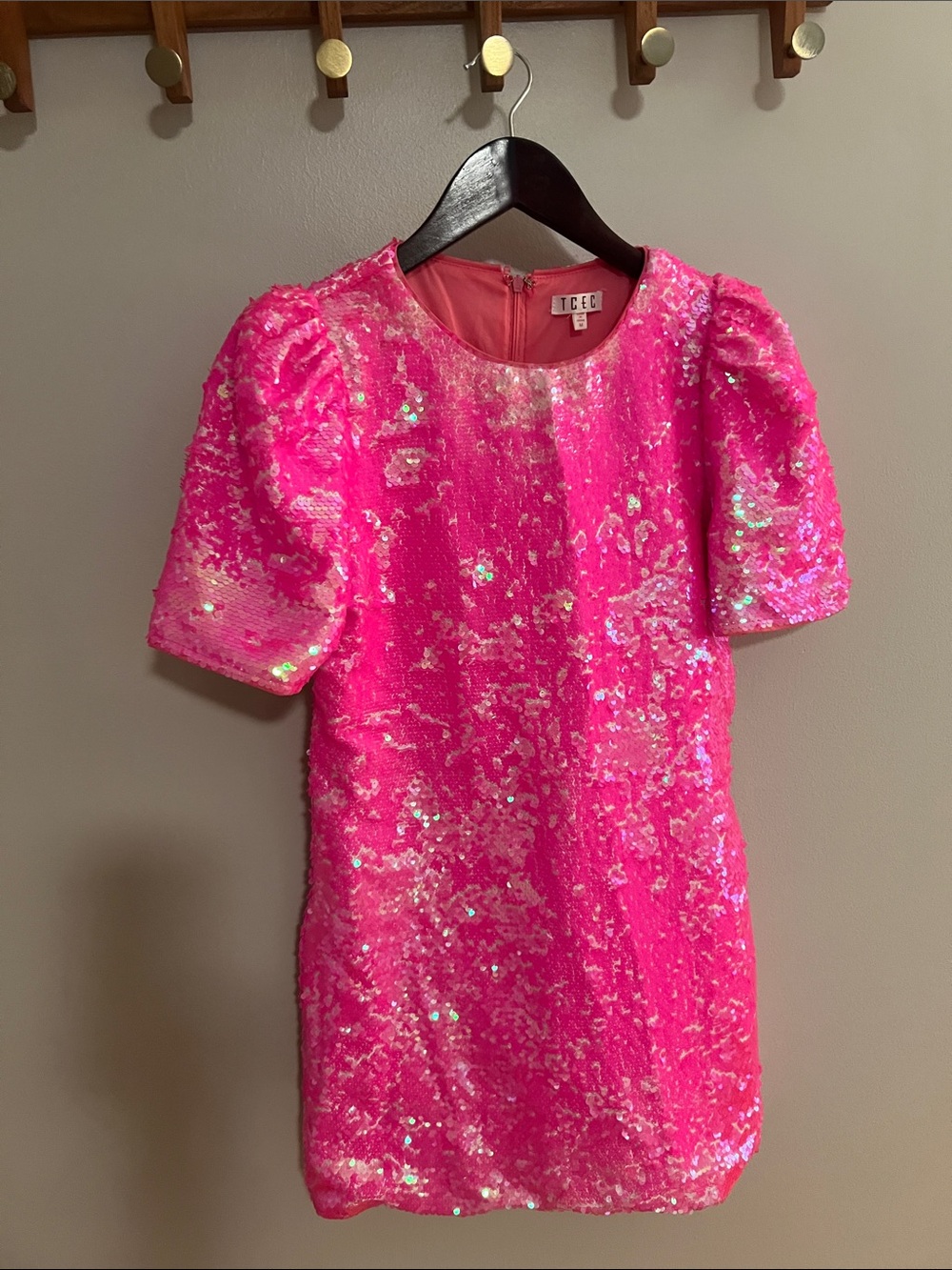TCEC Hot Pink Sequin Dress